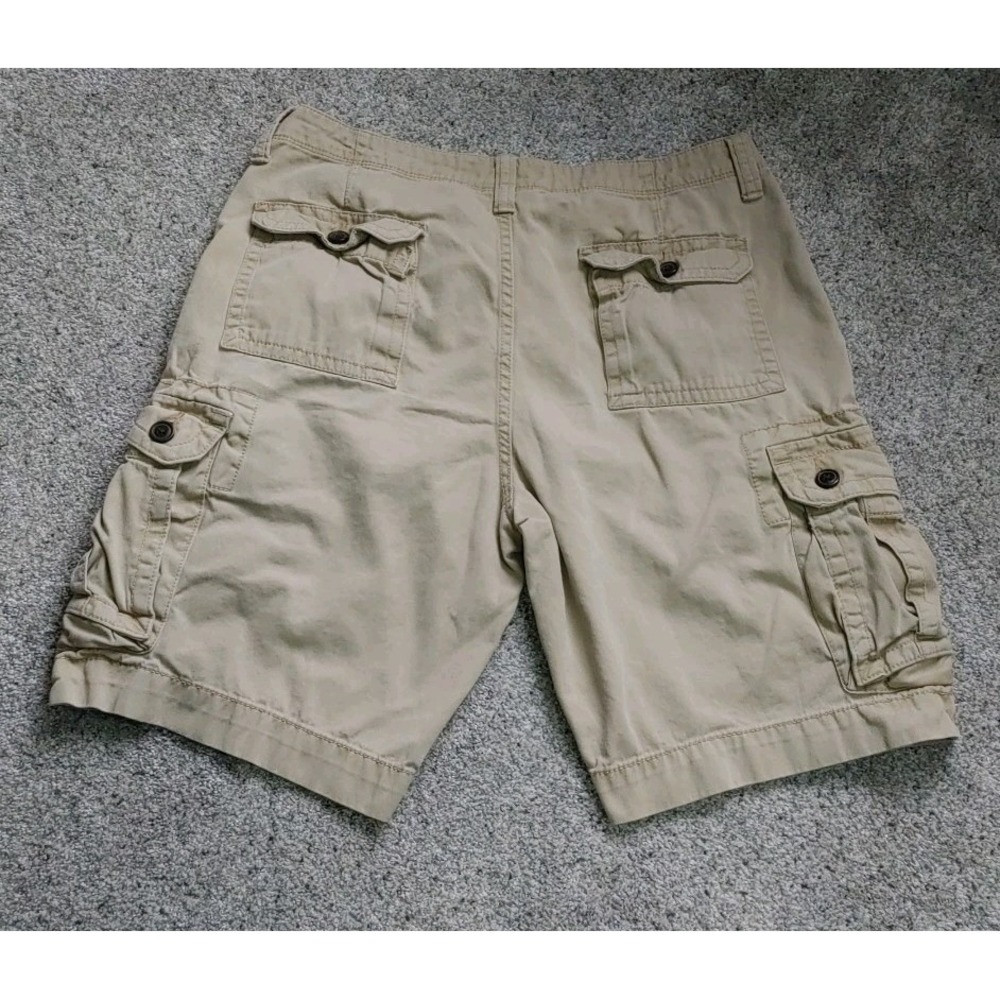 Lot Of 2 Arizona Jean Y2K Cargo Shorts Mens 34 Khaki Brown Classic Fit Utility - Picture 6 of 7